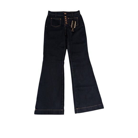 “Nanette Lepore Jolie Super High Rise Bootcut Flare Jeans Size 4 Western Style - Picture 2 of 16